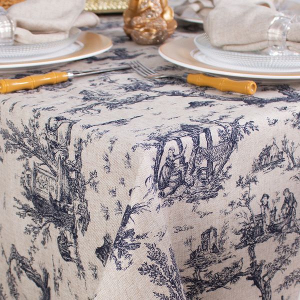 toalha-retangular-tecido-linho-estampado-toile-de-jouy-azul -2-